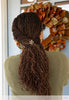 Flexi with Filigree leaf with crystal stoneset and mixed metal accents in brown Sister Locs