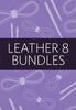 leather 8 hair clip bundle 